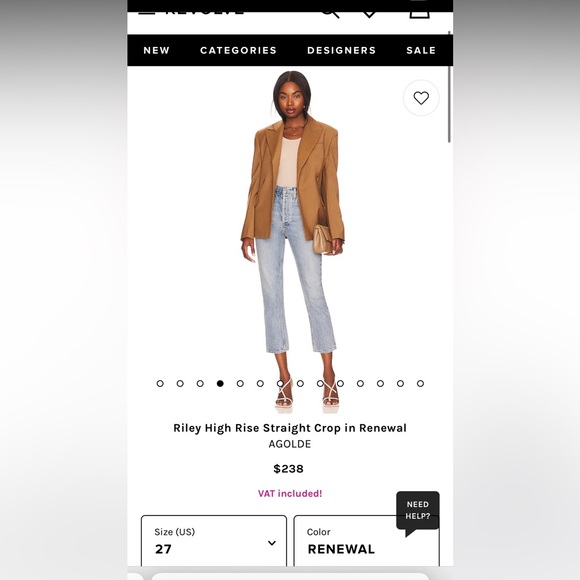 Agolde Riley Crop - Picture 4 of 6